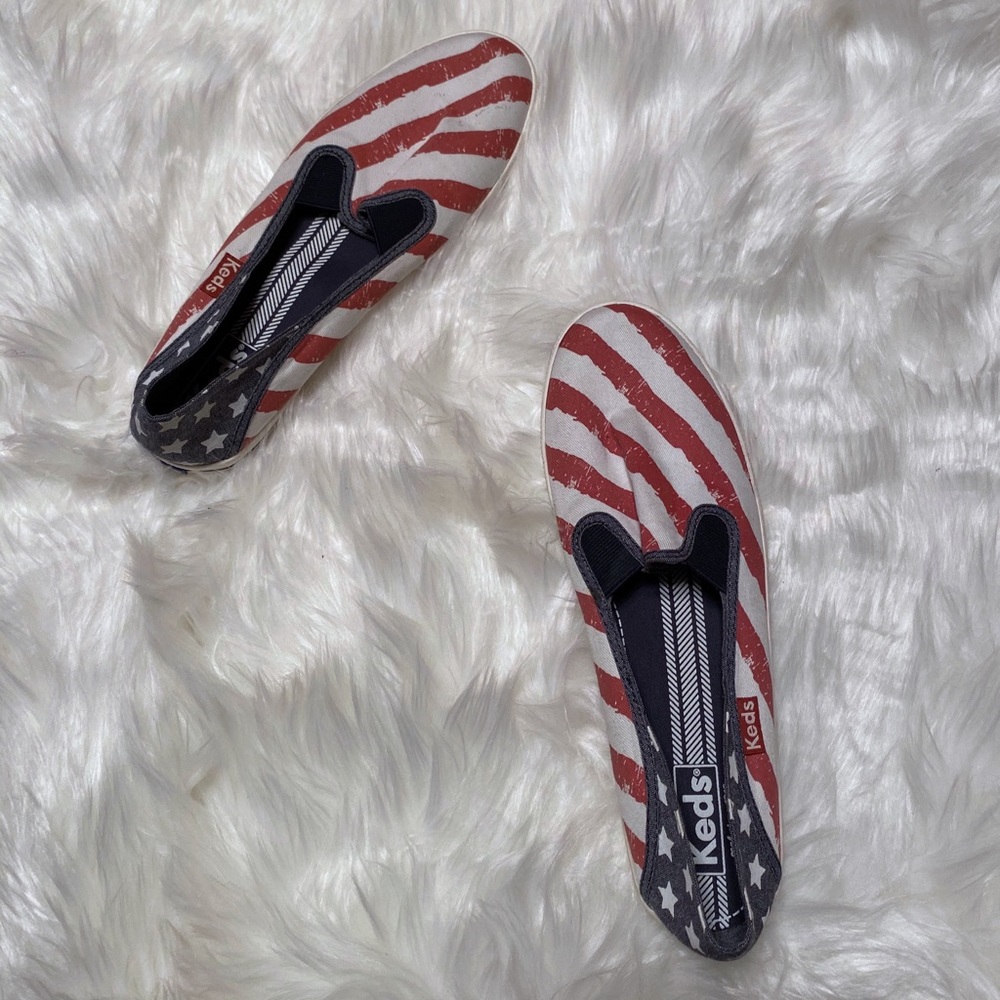 💎Womens Stars and stripes Keds size 9.5